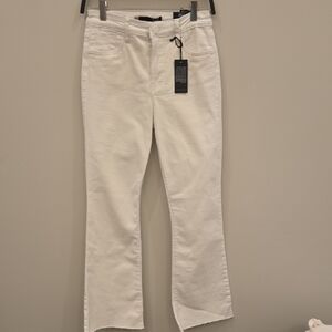 Kut from the Kloth Stella High Rise Flare Jeans White Size 0 NWT